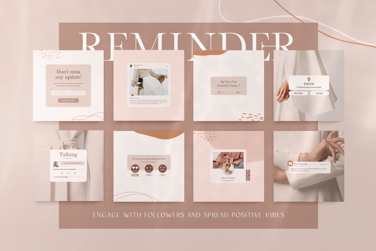 Wellness Instagram Creator CANVA PS, a Social Media Template by Eviory (Photo 31 of 48)