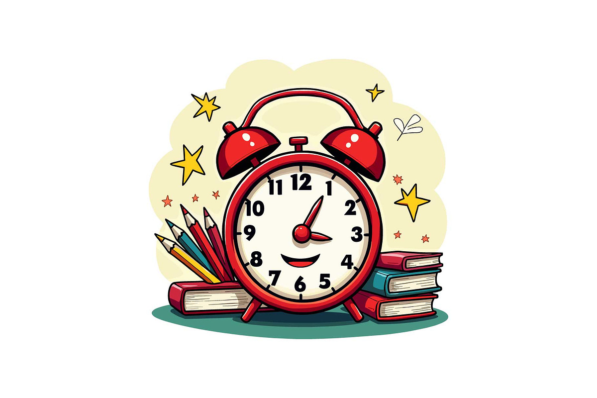 Globe, Books & Clock Clipart, an Object Graphic by Designs_River (Photo 8 of 16)