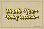 Jostena - Script Font With Extrude, a Script Font by haniefart (Thumbnail 11 of 11)