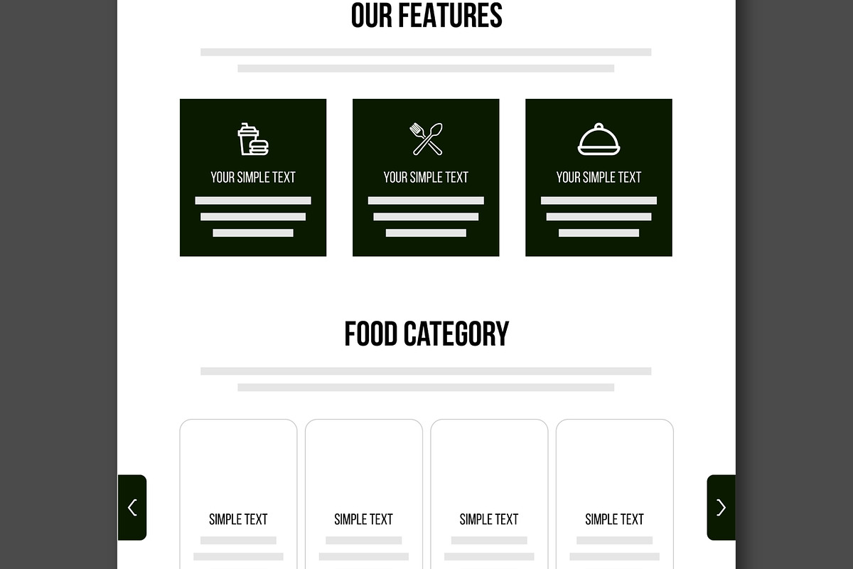 Wireframe Landing Page, a Landing Page Template by MightyDesign (Photo 3 of 8)