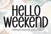Hello Weekend | Script Font, a Script Font by Scratchones (Thumbnail 1 of 8)