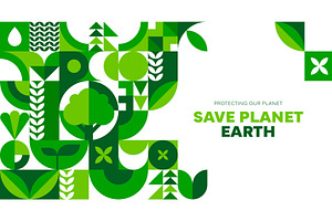 Save the Earth, environment, a Decorative Illustration by Buch&Bee