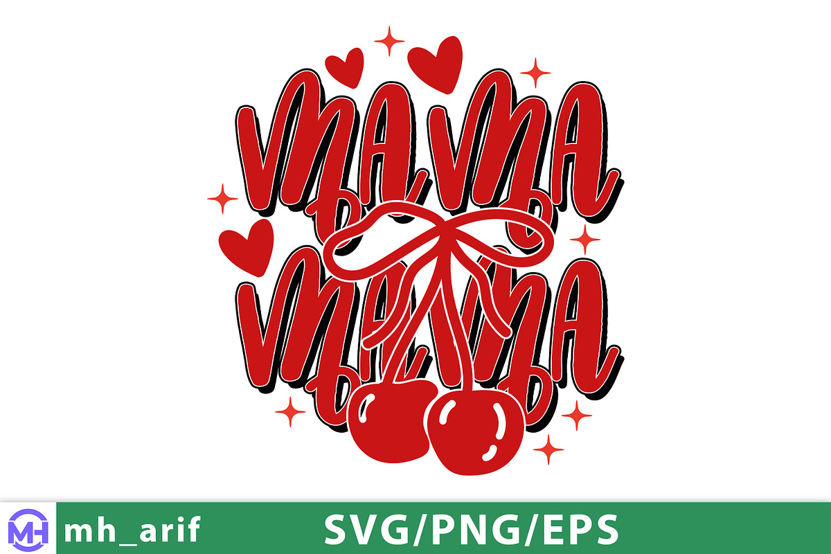 Retro Mother's Day Mama SVG PNG Desi, a Graphic by mh_arif (Photo 1 of 4)