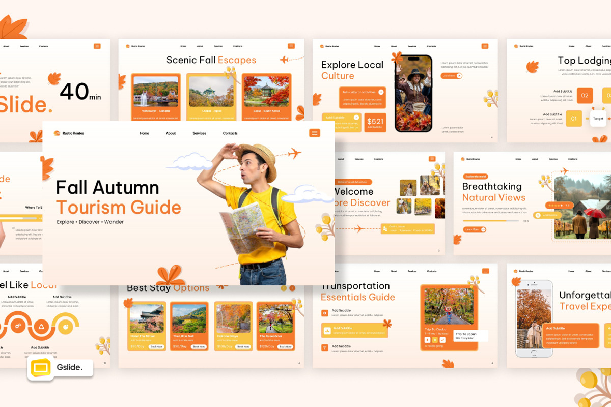 Fall Autumn Tourism Guide, a Presentation Template by Loin Studio (Photo 1 of 4)
