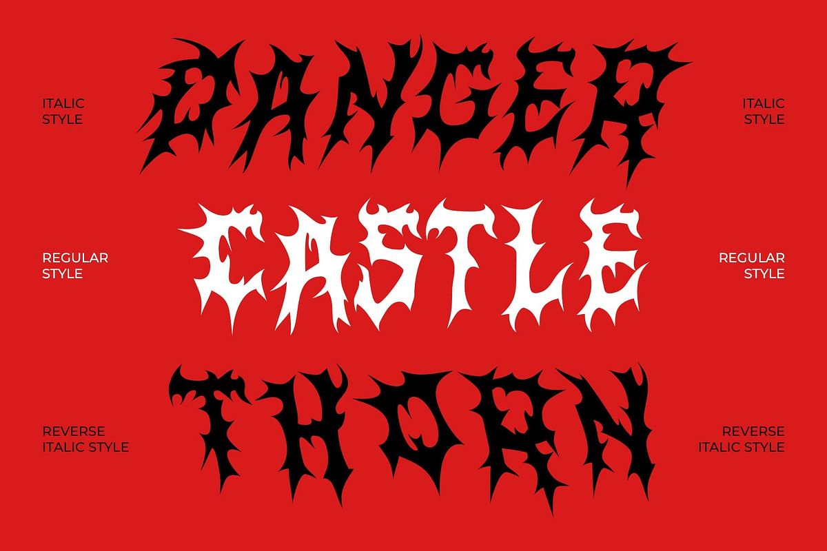CS Watcher – Black Metal Font, a Blackletter Font by Craft Supply Co. (Photo 2 of 8)
