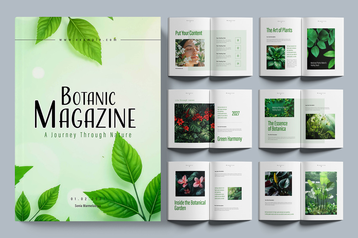 Botanical Magazine Design, a Magazine Template by ContestDesign (Photo 1 of 3)