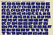 Maritime Societies Font, a Sans Serif Font by 177Studio (Thumbnail 8 of 8)