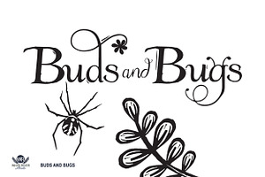 Buds And Bugs Linocuts