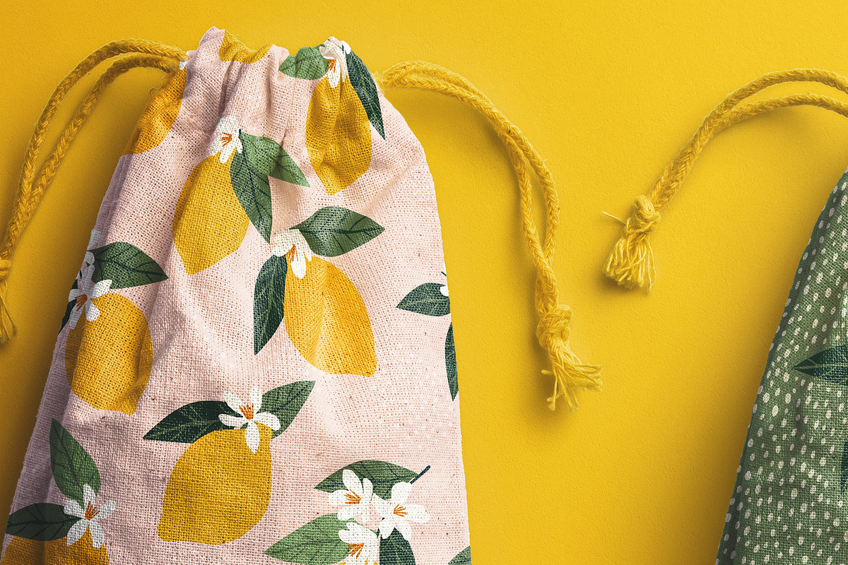 Drawstring Bags Mockup, a Mockup by Custom Scene (Photo 3 of 11)