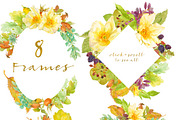 0406 Roses&Succulents&Fall Leaves, a Work Illustration by watercolorwild.graphics (Thumbnail 4 of 10)