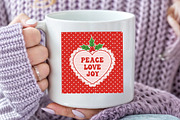 Christmas Wall Art Peace Love Joy, an Illustration by Dream Creation (Thumbnail 4 of 5)