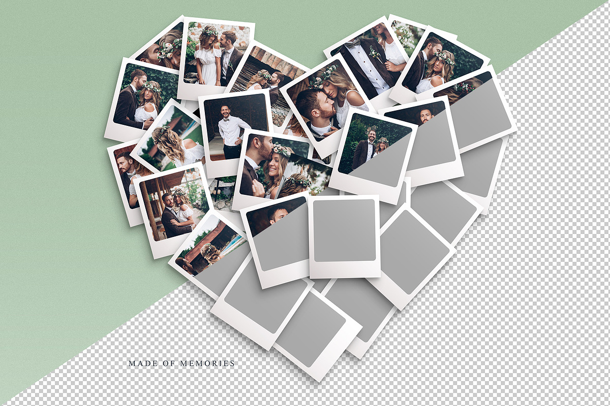 Love Heart Photo Collage Template, a Social Media Template by DesignerCandies (Photo 2 of 5)