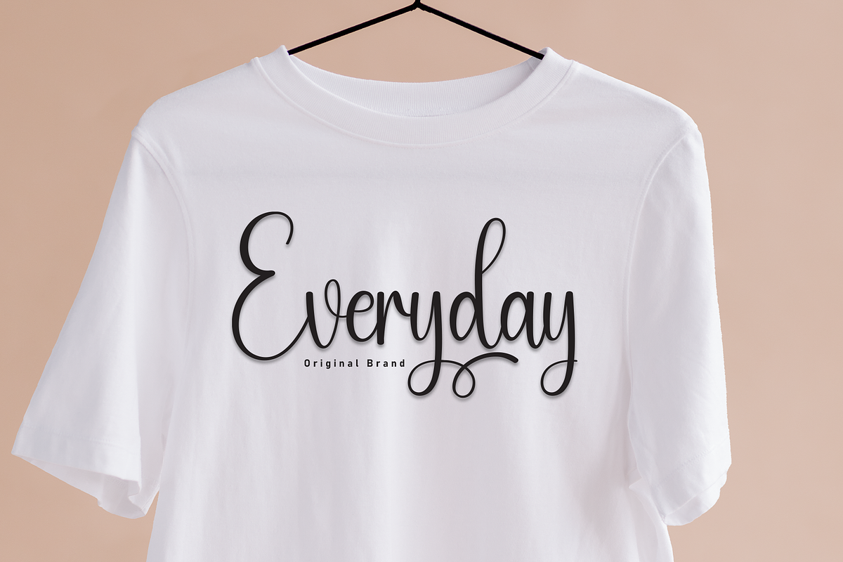 Everyday | Script Font, a Handwritten Font by Scratchones (Photo 5 of 9)
