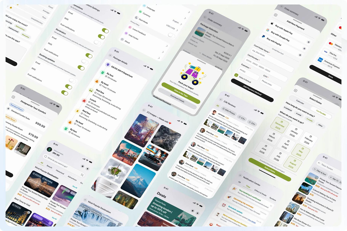 Voyage Ultimate Travel Booking App, an UI Kit Template by Creative Perspective (Photo 7 of 8)