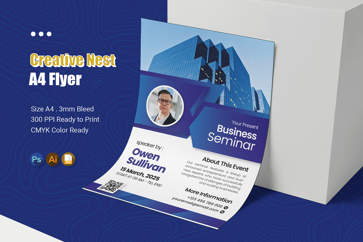 Creative Nest - Flyer, a Flyer Template by Esensifiksi.studio (Photo 1 of 3)