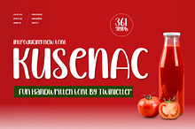 Kusenac - Handwritten Display Font