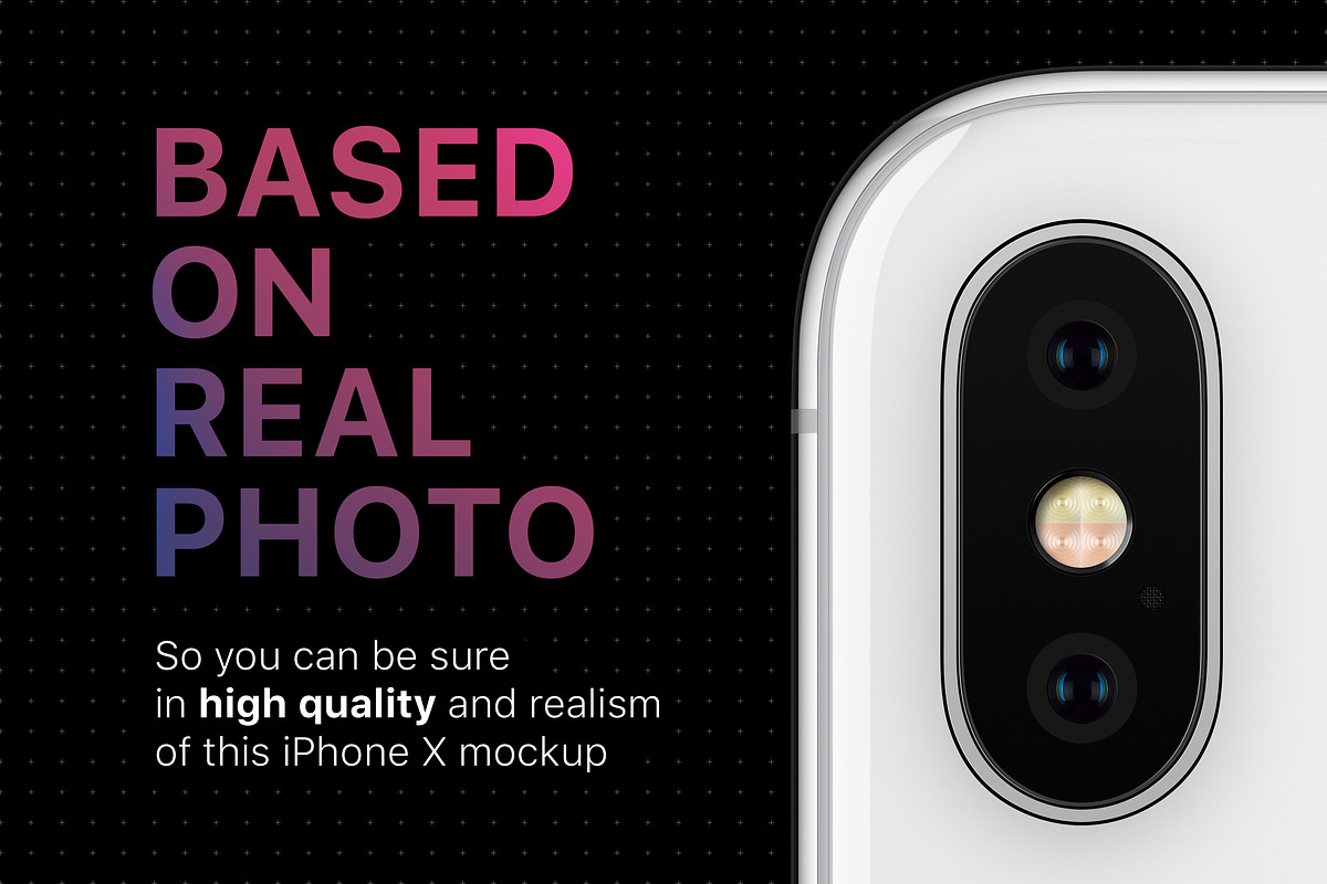 iPhone X Mockup - Front View, an iPhone Mockup by Mockups & Illustrations (Photo 15 of 17)