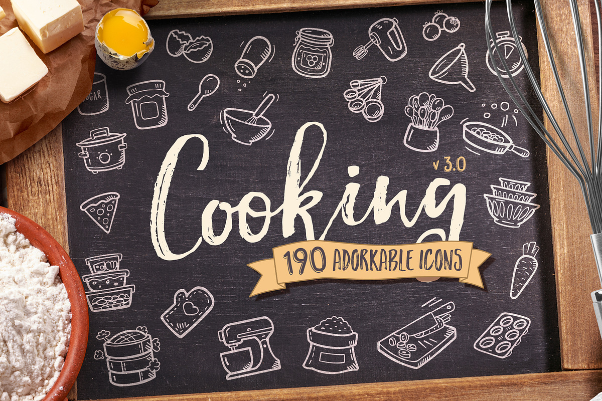 Cooking Hand Drawn Icons, an Icon by Good Stuff No Nonsense (Photo 1 of 11)