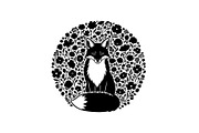 Cute Fox Silhouette Bundle, an Illustration by Designs_River (Thumbnail 6 of 31)