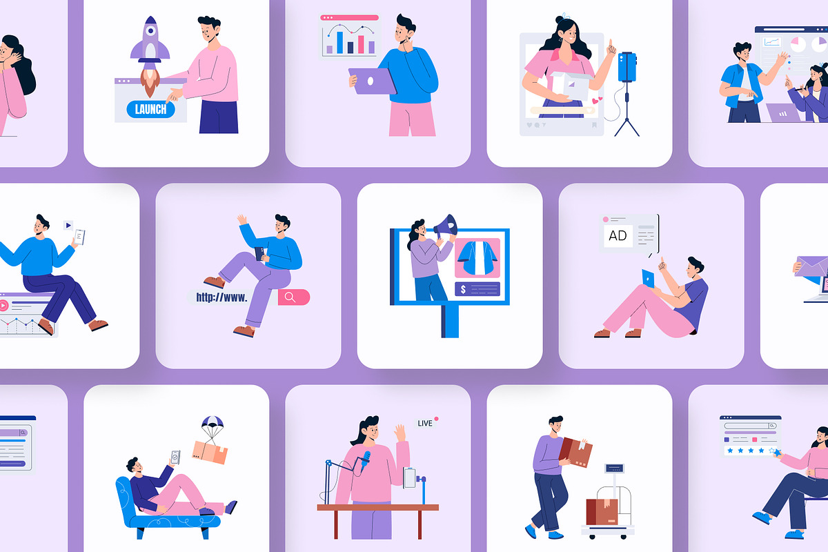 Animated Digital Marketing, a Technology Illustration by Brickclay (Photo 3 of 4)