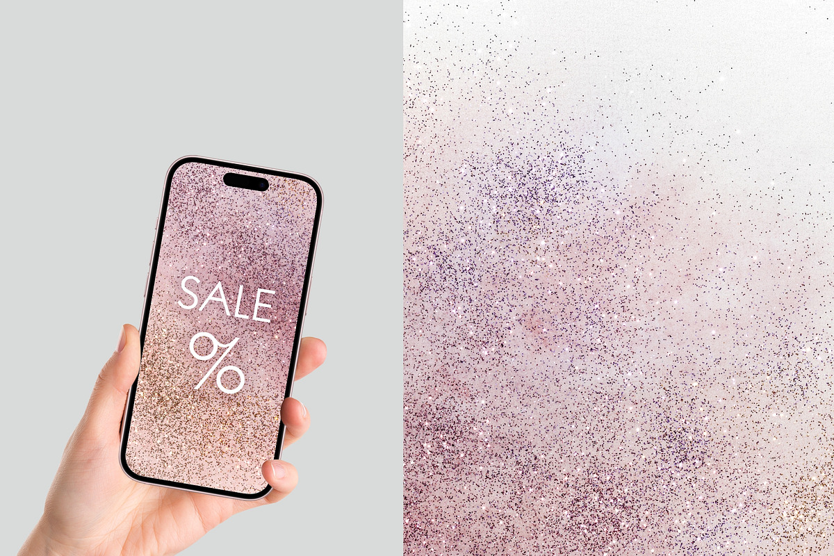 Watercolor & Glitter, a Texture Graphic by SurfaceStories (Photo 2 of 7)