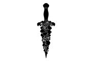 Ornamental Dagger Silhouette Bundle, an Object Illustration by Gaye Art (Thumbnail 14 of 31)