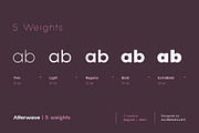 Alterwave - Sans Serif Font Family, a Sans Serif Font by AlienValley (Thumbnail 4 of 9)