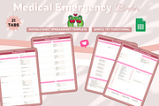 Medical Emergency Binder Spreadsheet, a Templates & Theme by bellaROSEworkshop (Thumbnail 5 of 6)