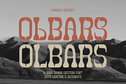Olbars | Western Font, a Slab Serif Font by gracetype_studio (Thumbnail 1 of 15)