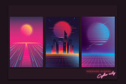 1980s Synthwave Toolkit, an Illustration by Polar Vectors (Thumbnail 16 of 18)