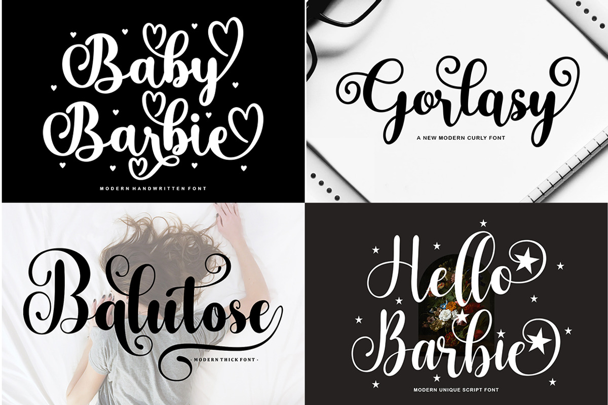 Super Big - Collection Font Bundle, a Script Font by Bosstype Studio (Photo 4 of 12)