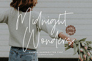 Midnight Wonders - Handwritten Font, a Script Font by Letterative Studio (Thumbnail 1 of 5)
