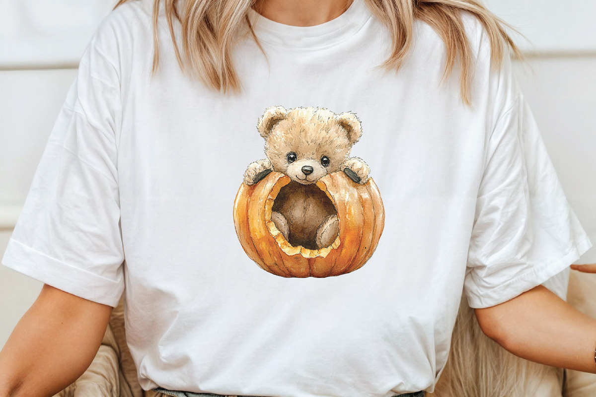 Autumn Teddy Bear Sublimation, an Illustration by CraftArtStudio (Photo 4 of 6)