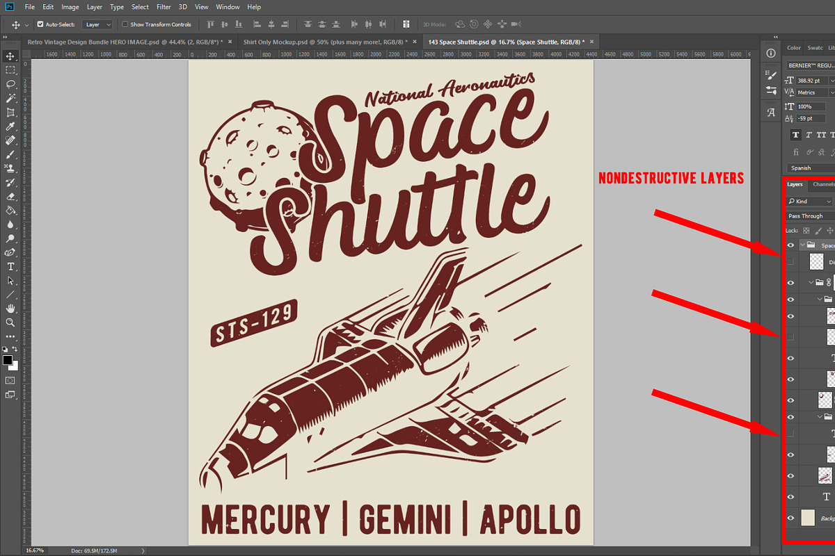 Retro Vintage Design Bundle 2 (1-50), an Illustration by CJR Designs (Photo 30 of 31)
