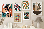 Modern Digital Wall Art Bundle, a Wallpaper Graphic by Helospace (Thumbnail 6 of 10)