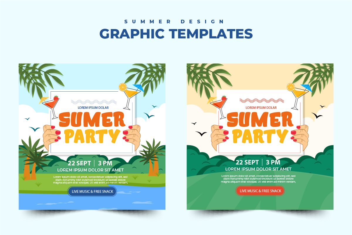 Summer Set Graphic Design V29, a Flyer Template by twinstd (Photo 6 of 6)