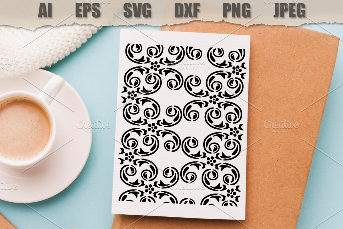 Stencil Pattern, a Decorative Illustration by MARYCRAFTIRIA (Photo 3 of 3)