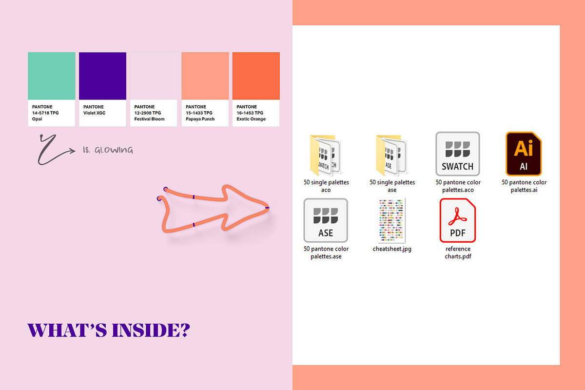 50 Pantone Branding Color Palettes, a Palette Add-On by Pulpixel Design (Photo 4 of 6)