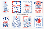 Memorial Day Clipart Patriotic PNG, a Seasonal Illustration by SugarCloudStudioArt (Thumbnail 1 of 4)