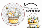 Easter Basket Clipart Set, an Illustration by Libby Wishes (Thumbnail 8 of 8)