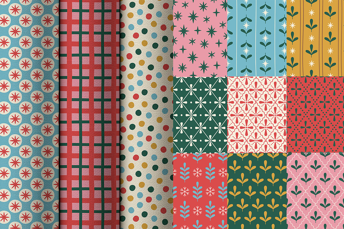 Christmas Patterns Collection, a Decorative Illustration by yarynabo (Photo 5 of 9)