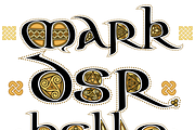 CELTIC Color FONT- AonManuscriptAntq, a Script Font by AonCelticArt (Thumbnail 2 of 4)