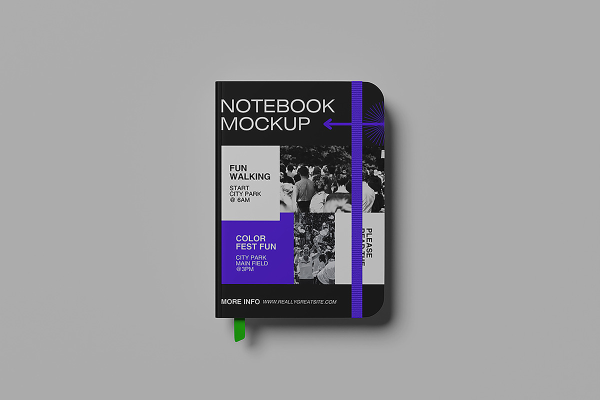 Notebook Mockup, a Books & Magazine Mockup by Difa Design (Photo 3 of 5)