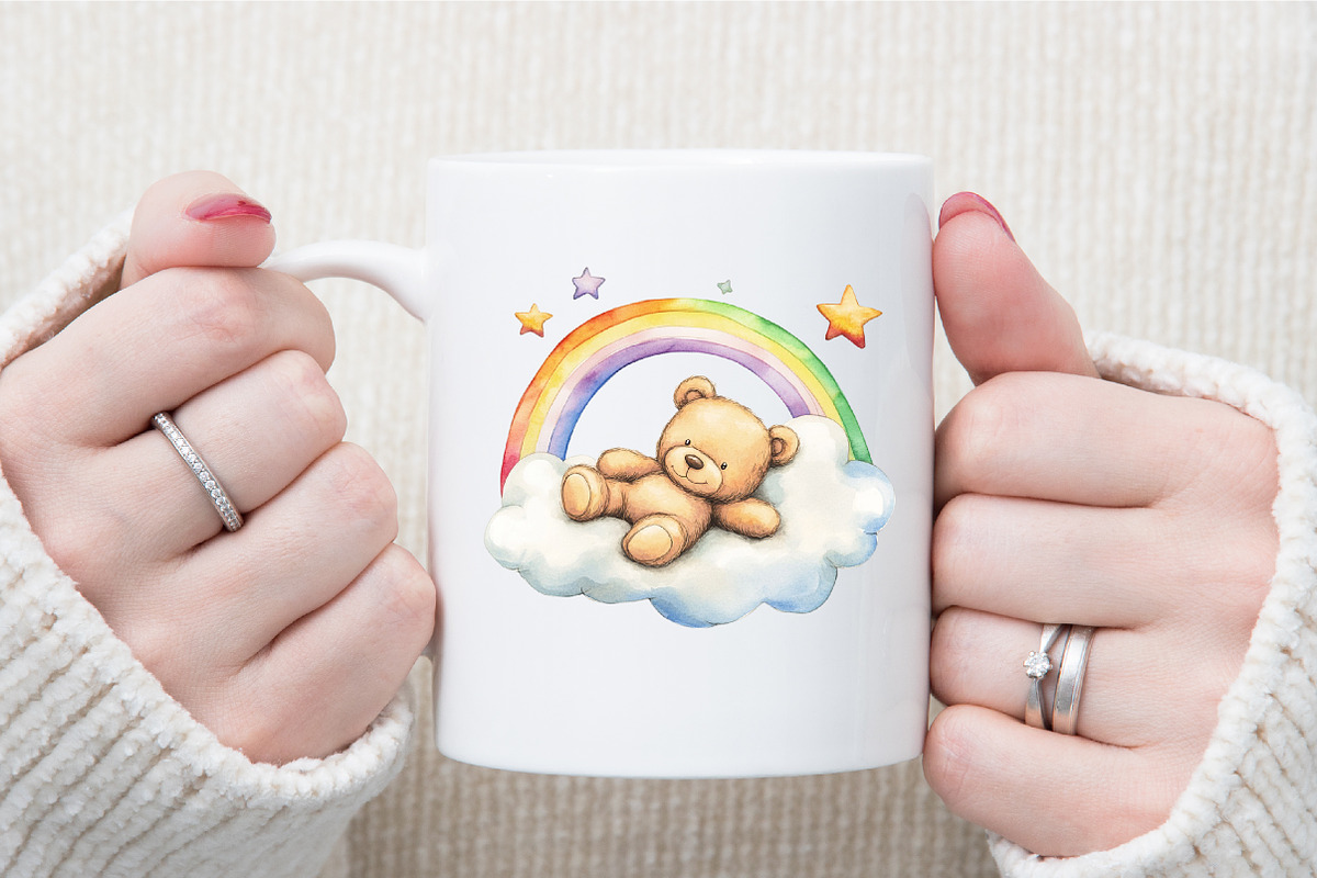 Nursery Clipart Cute Teddy Bear Clip, an Illustration by Sublimation Artist (Photo 5 of 6)