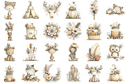 Autumn Boho Clipart, an Illustration by Sublimation Artist (Thumbnail 2 of 6)