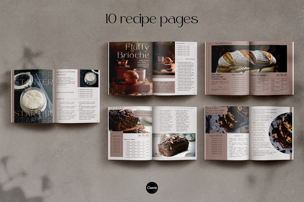Canva Cookbook Template - Baker, a Magazine Template by Made by Melody (Photo 6 of 14)