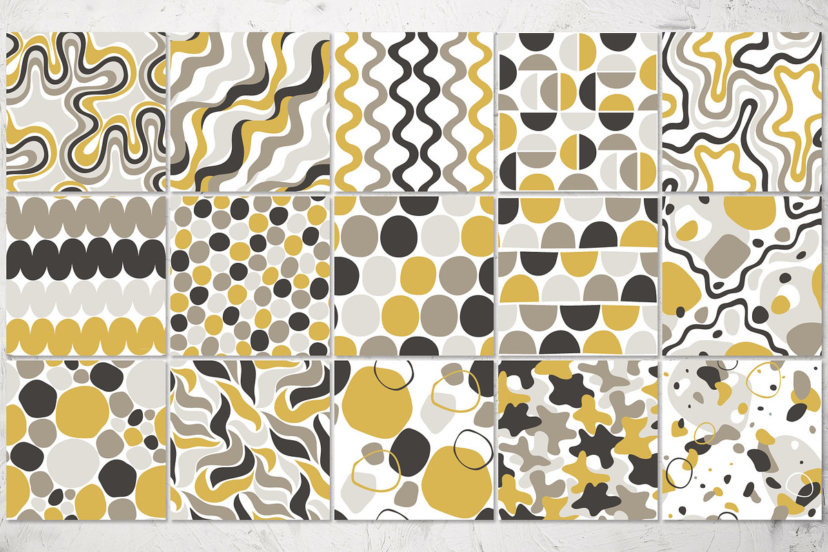 15 abstract patterns, a Pattern Graphic by pineart (Photo 2 of 5)