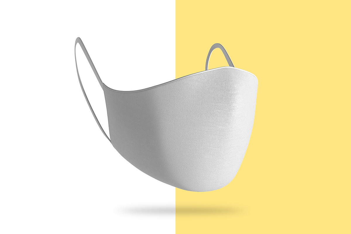 Face mask mockup template, a Mask Mockup by Radmila (Photo 6 of 7)
