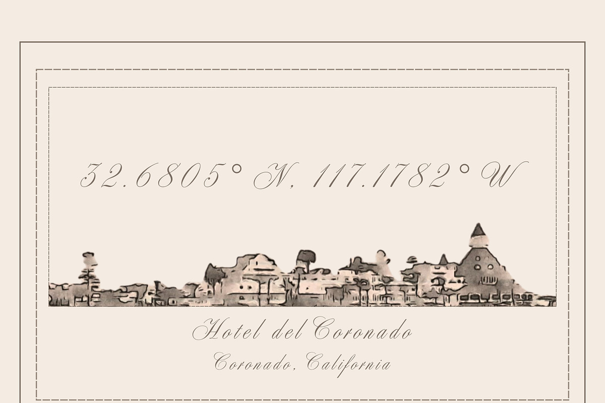 Hotel del Coronado Watercolor Print, a Decorative Illustration by Wild Wanderer Photography (Photo 1 of 2)