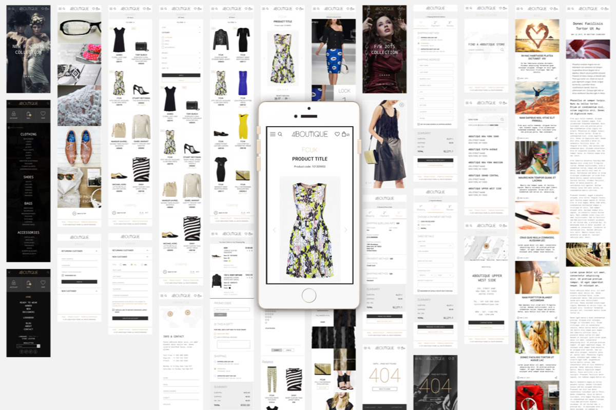 4Boutique Ecommerce UI KIT Psd, an UI Kit Template by 4EB Studio (Photo 9 of 9)